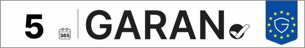 GARAN – tržna garancija trajnosti: 5 let